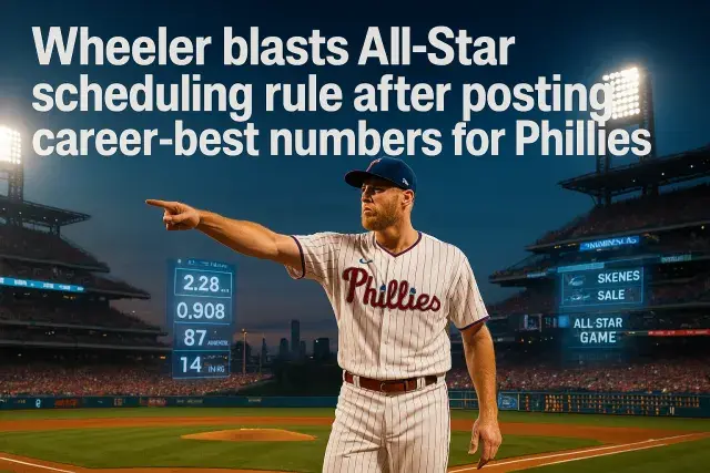 Wheeler blasts All-Star scheduling rule after posting career-best numbers for Phillies