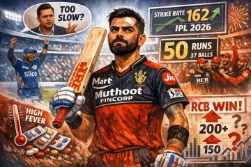 Virat Kohli Draws Scrutiny After a Measured Fifty Raises Familiar Questions